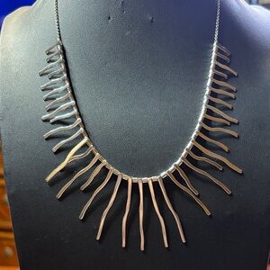 PAJ sterling silver modernist style necklace